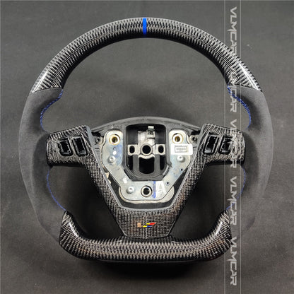 Custom Carbon Fiber steering wheel with alcantara For Cadillac CTS V1 2004-2008