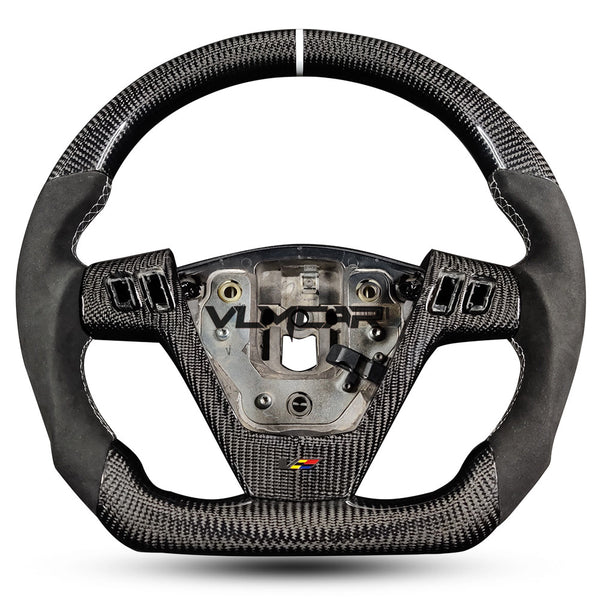 Custom Carbon Fiber steering wheel with alcantara For Cadillac CTS V1 2004-2008
