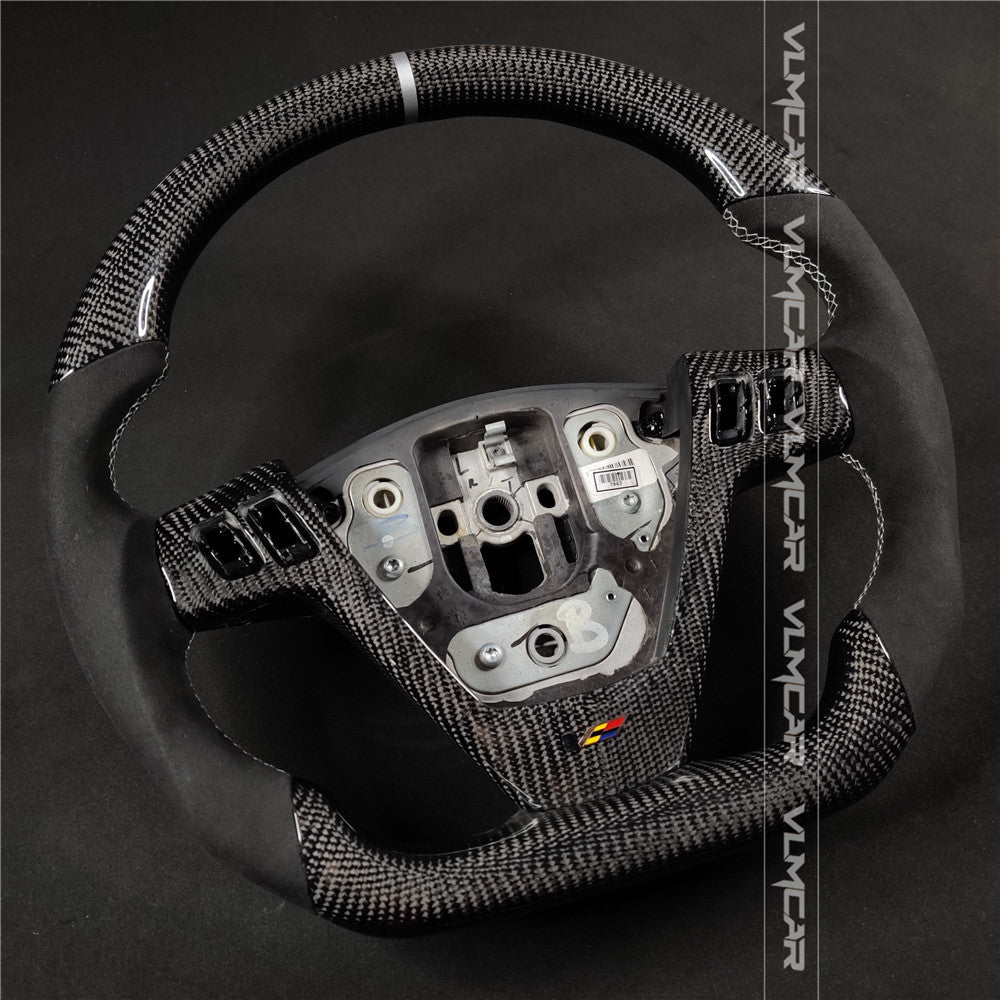 Custom Carbon Fiber steering wheel with alcantara For Cadillac CTS V1 2004-2008