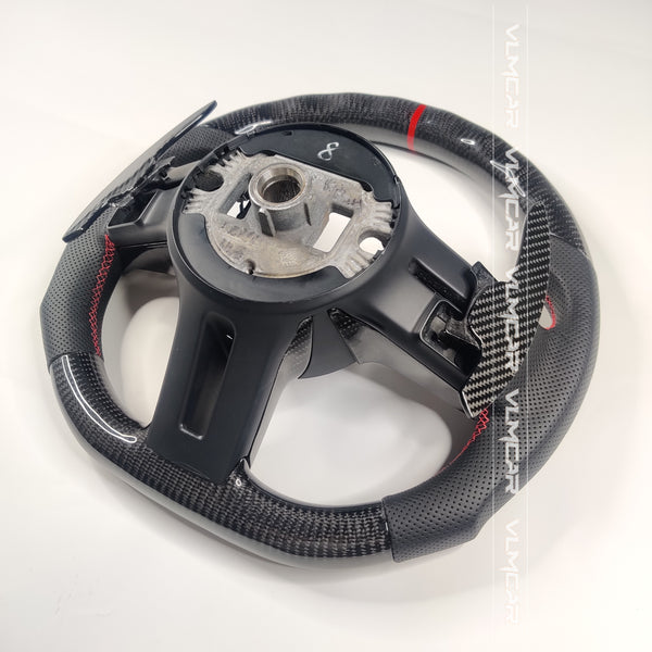 Custom New design carbon fiber AMG style steering wheel For Benz  W204 W212 W221 W222 W223 AMG S63 G63 G55 racing wheel