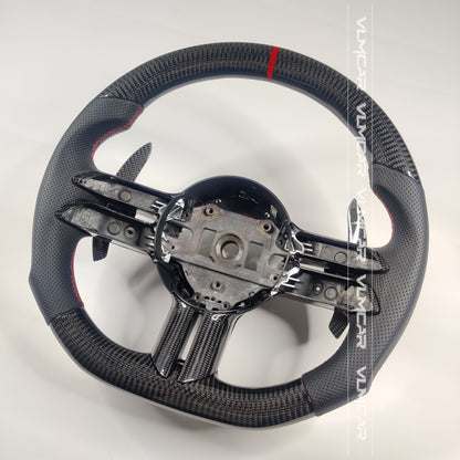 Custom New design carbon fiber AMG style steering wheel For Benz  W204 W212 W221 W222 W223 AMG S63 G63 G55 racing wheel