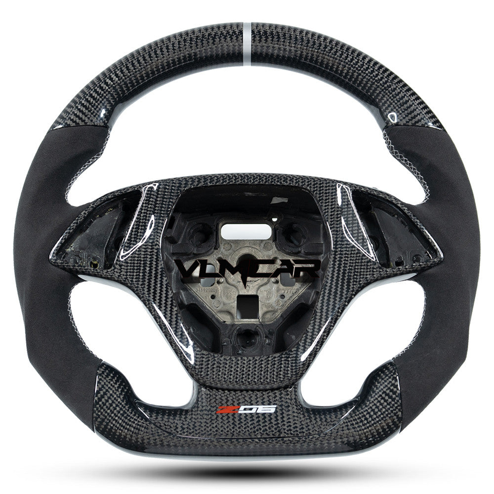 Custom carbon fiber steering wheel For Chevy Corvette C7/CZ06