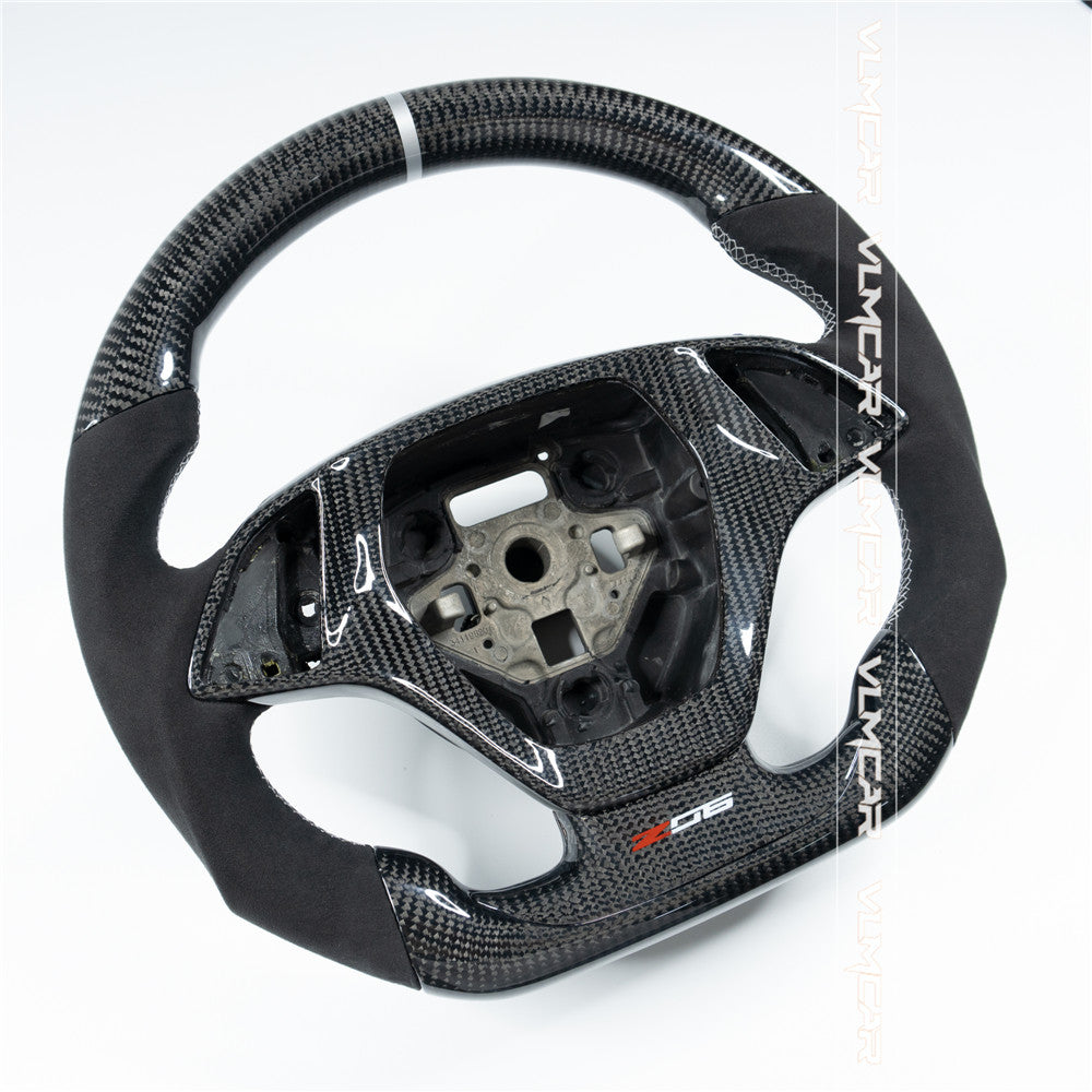 Custom carbon fiber steering wheel For Chevy Corvette C7/CZ06