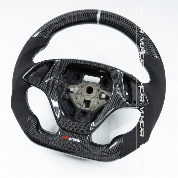 Custom carbon fiber steering wheel For Chevy Corvette C7/CZ06
