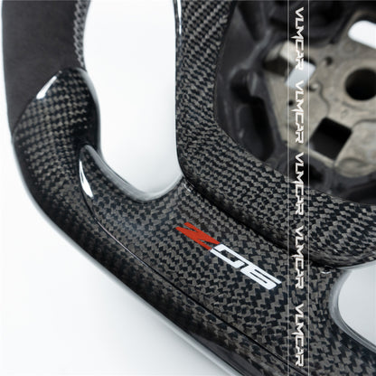 Custom carbon fiber steering wheel For Chevy Corvette C7/CZ06