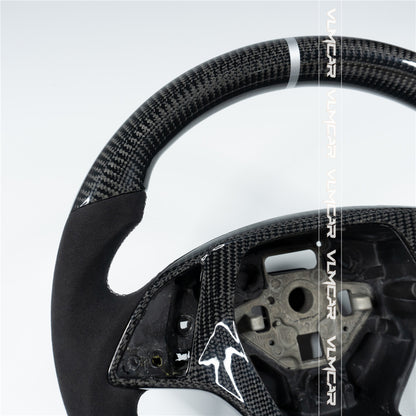 Custom carbon fiber steering wheel For Chevy Corvette C7/CZ06