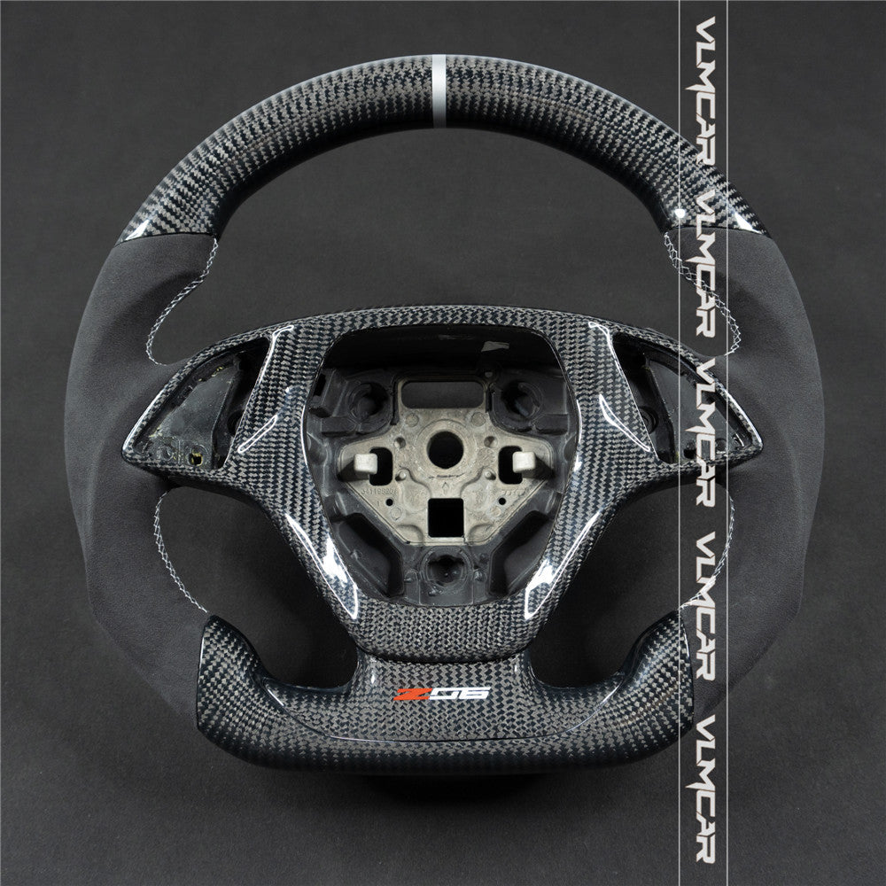 Custom carbon fiber steering wheel For Chevy Corvette C7/CZ06