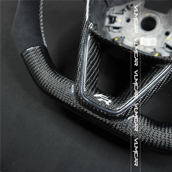 Custom carbon fiber steering wheel For Seat/ LEON /R ST / CUPRA/without paddle holes