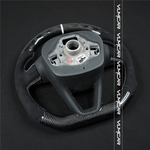 Custom carbon fiber steering wheel For Seat/ LEON /R ST / CUPRA/without paddle holes