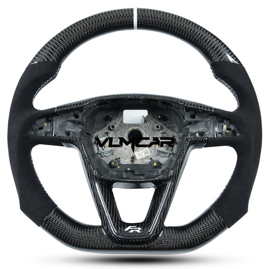 Custom carbon fiber steering wheel For Seat/ LEON /R ST / CUPRA/without paddle holes