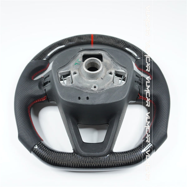 Custom carbon fiber steering wheel For Seat/ LEON /R ST / CUPRA/with paddle holes