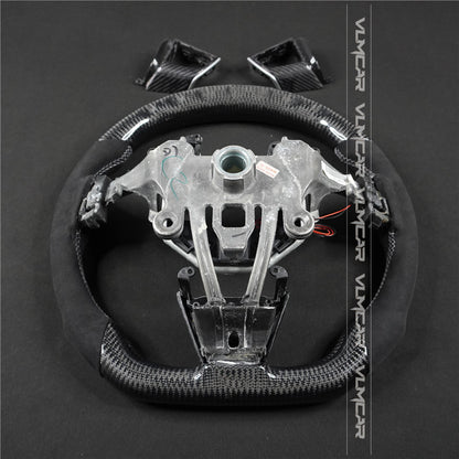 Private custom carbon Fiber steering wheel with led display For Cadillac CTS v2 2009-2014