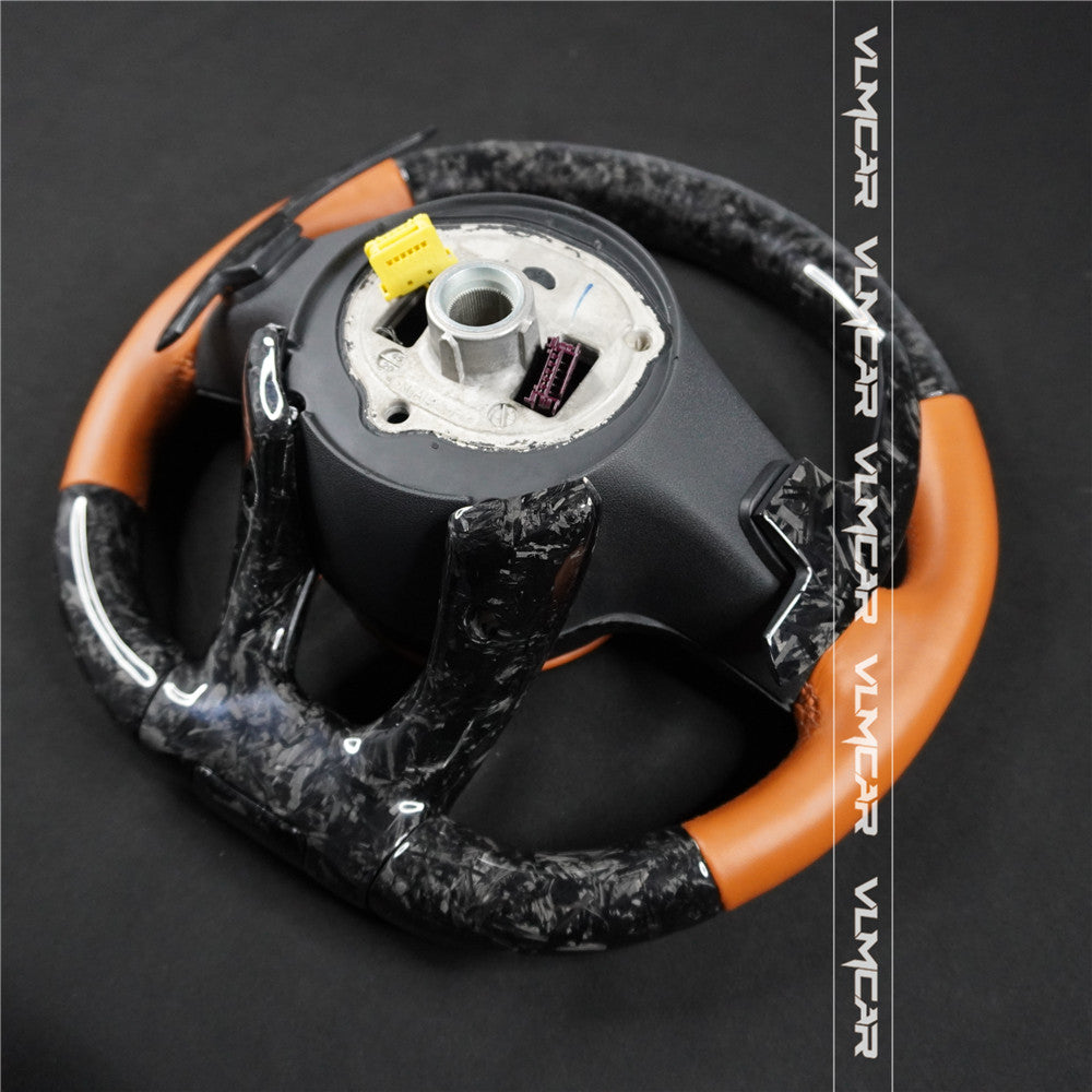 Forged Carbon fiber steering wheel For mercedes benz C/E/S/G AMG / old model to new amg 809 steering wheel with led display