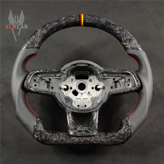 Private custom carbon Fiber steering wheel For VW Golf MK7 MK7GTI MK7R / Forged carbon fiber