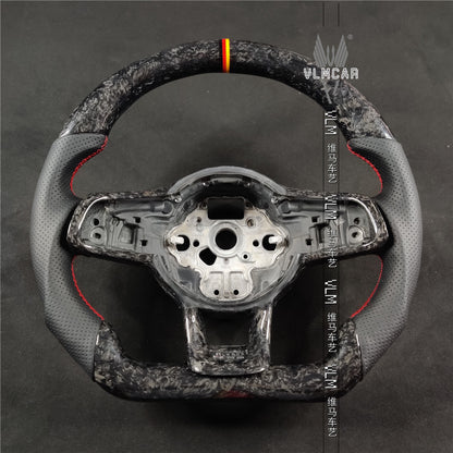 Private custom carbon Fiber steering wheel For VW Golf MK7 MK7GTI MK7R / Forged carbon fiber