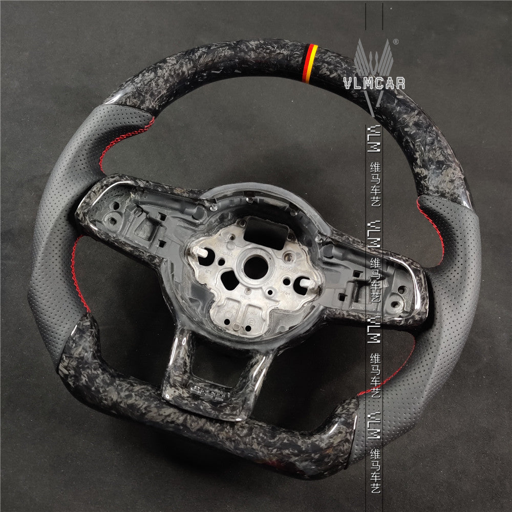 Private custom carbon Fiber steering wheel For VW Golf MK7 MK7GTI MK7R / Forged carbon fiber