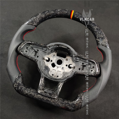 Private custom carbon Fiber steering wheel For VW Golf MK7 MK7GTI MK7R / Forged carbon fiber