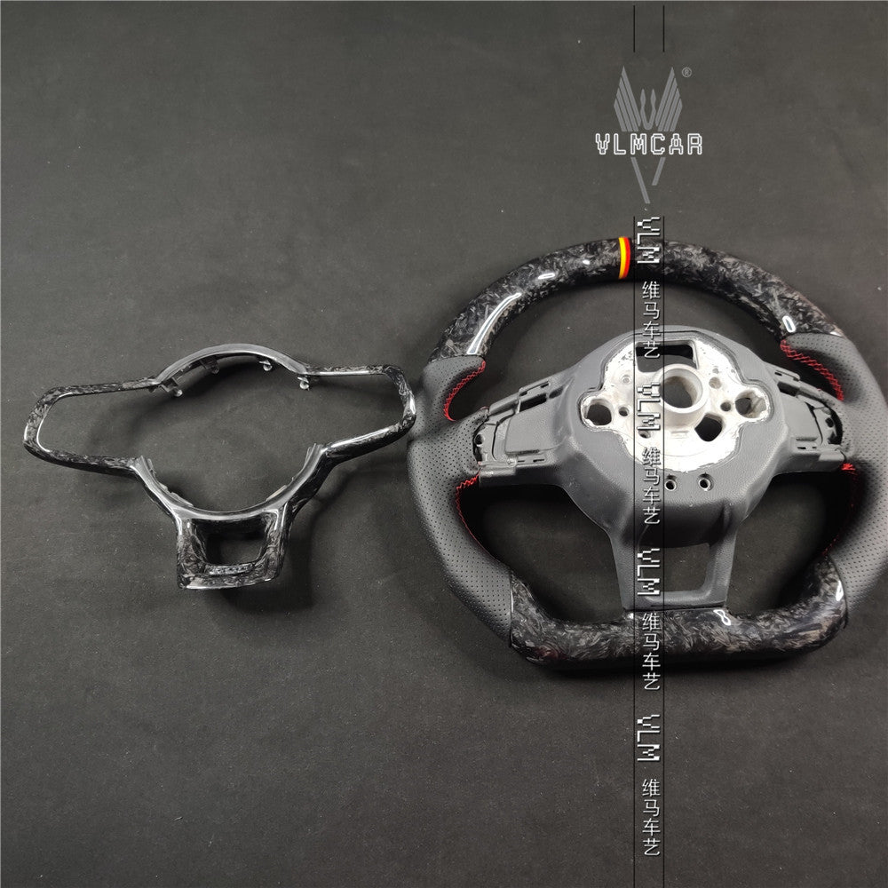 Private custom carbon Fiber steering wheel For VW Golf MK7 MK7GTI MK7R / Forged carbon fiber