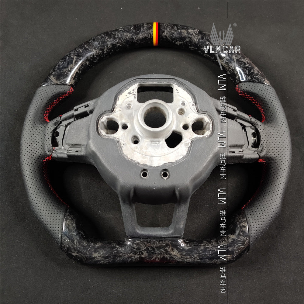 Private custom carbon Fiber steering wheel For VW Golf MK7 MK7GTI MK7R / Forged carbon fiber