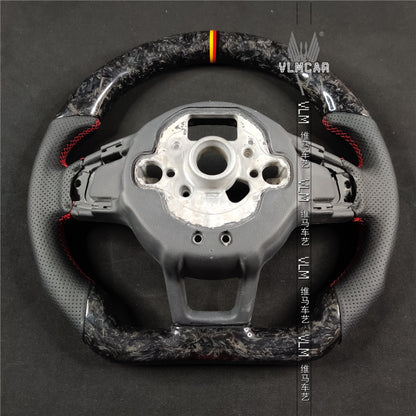 Private custom carbon Fiber steering wheel For VW Golf MK7 MK7GTI MK7R / Forged carbon fiber