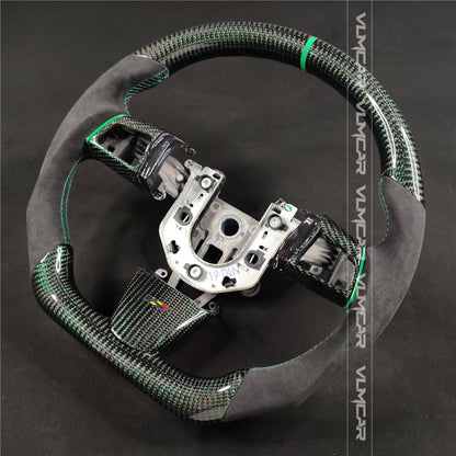 Private custom carbon fiber steering wheel for CTS v2 2009-2014 /with Shift paddles Airbag cover