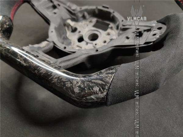 Private custom carbon Fiber steering wheel For VW Golf MK7 MK7GTI MK7R / Forged carbon fiber