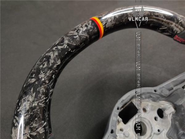 Private custom carbon Fiber steering wheel For VW Golf MK7 MK7GTI MK7R / Forged carbon fiber