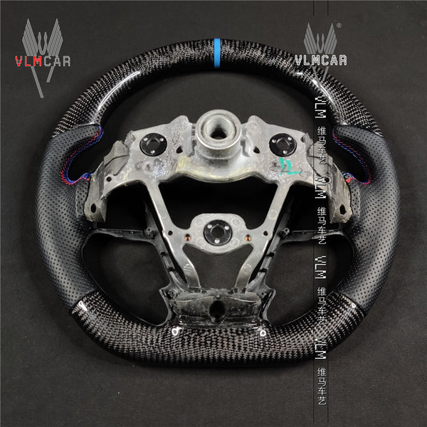 Private custom gloss carbon fiber car steering wheel for KIA k3