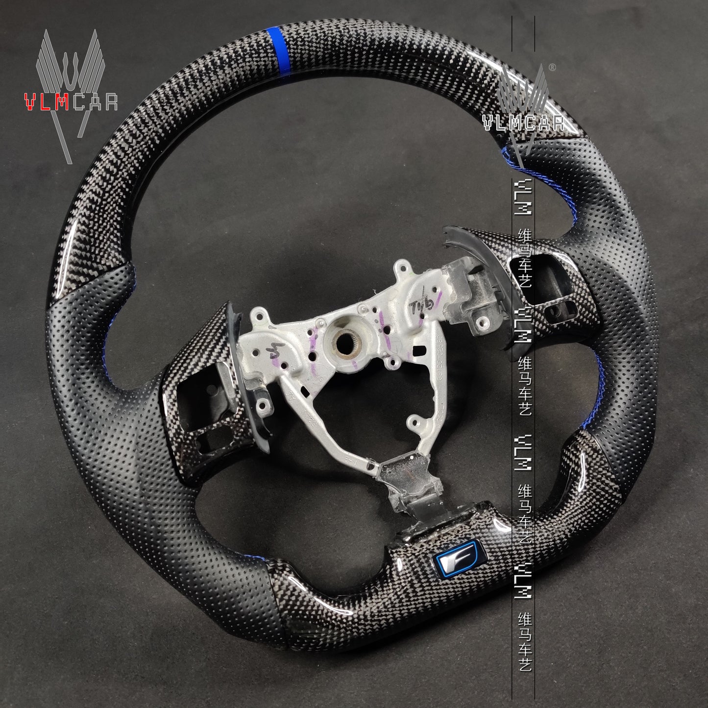 Private custom carbon Fiber steering wheel For Lexus IS/ISF/ES/RX/RC/RCF