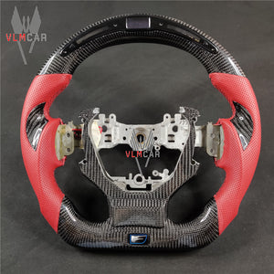 Private custom carbon fiber steering wheel for LEXUS IS/ISF/ES/RX/RC/RCF With shift LED display