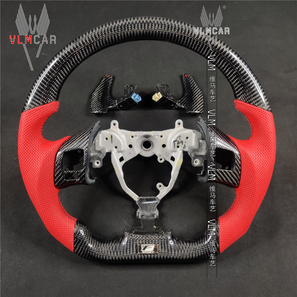 Private custom carbon Fiber steering wheel For Lexus IS/ISF/ES/RX/RC/RCF