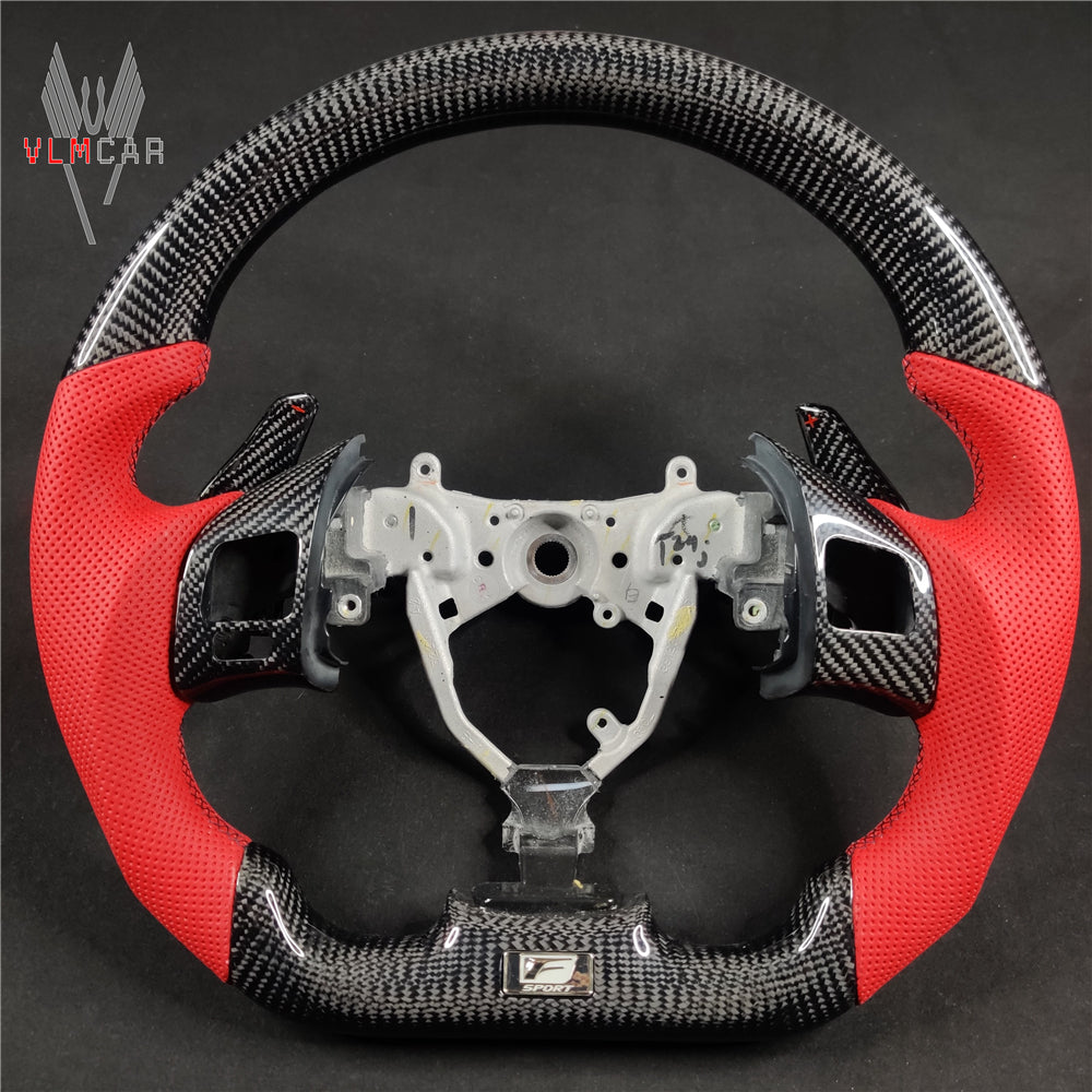 Private custom carbon Fiber steering wheel For Lexus IS/ISF/ES/RX/RC/RCF