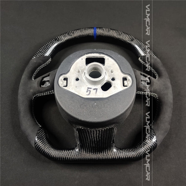 Private custom carbon fiber steering wheel with suede for audi A3/A4/A5/A6/A7/S/RS