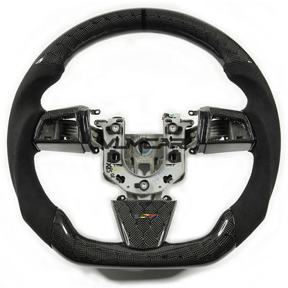 Private custom Honeycomb Carbon Fiber steering wheel with alcantara For Cadillac CTS v2 2009-2014