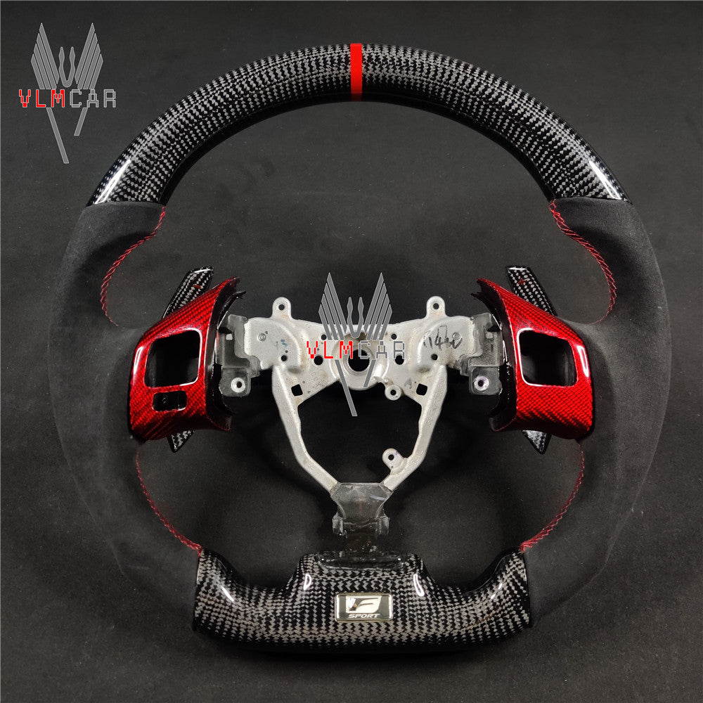 Private custom carbon Fiber steering wheel For Lexus IS/ISF/ES/RX/RC/RCF