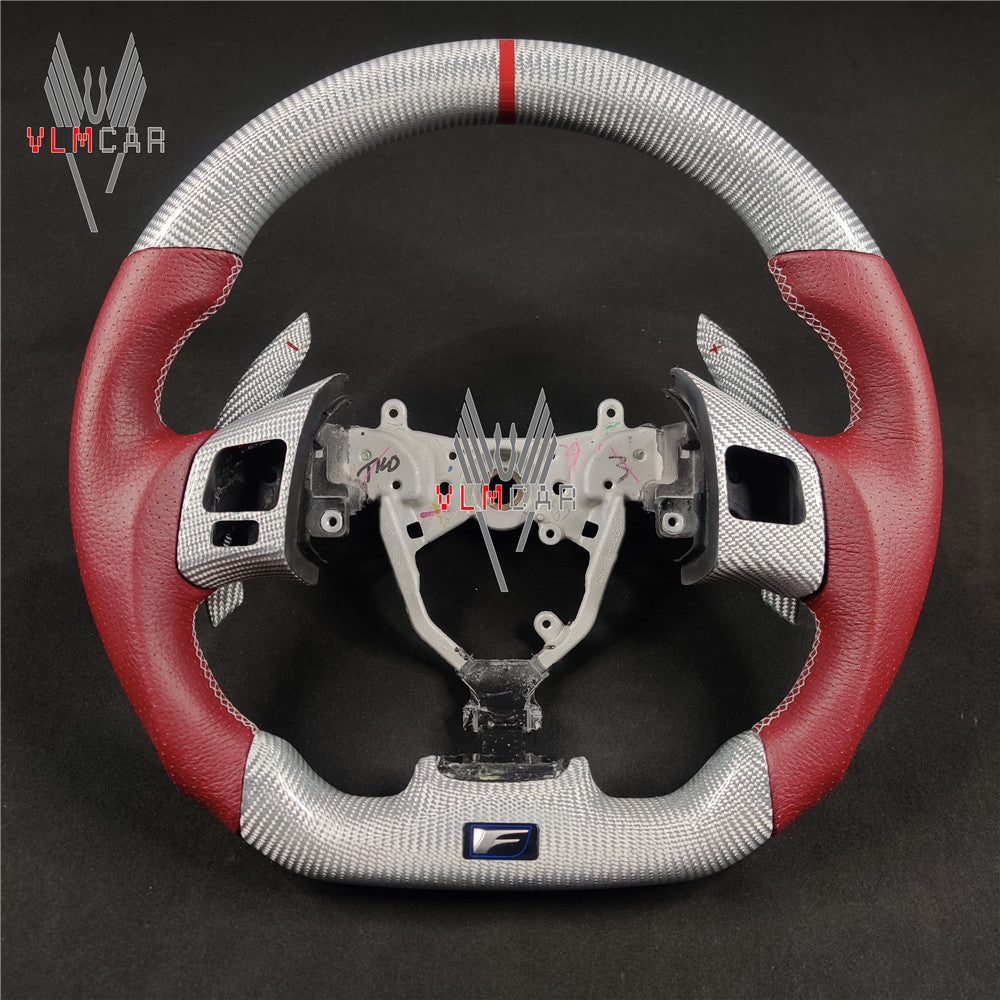 Private custom carbon Fiber steering wheel For Lexus IS/ISF/ES/RX/RC/RCF