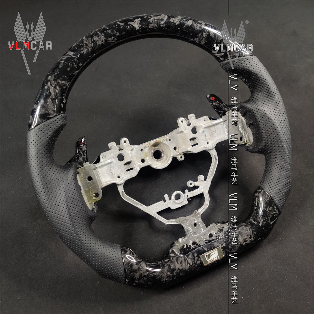 Private custom Forged carbon Fiber steering wheel For Lexus IS/ISF/ES/RX/RC/RCF