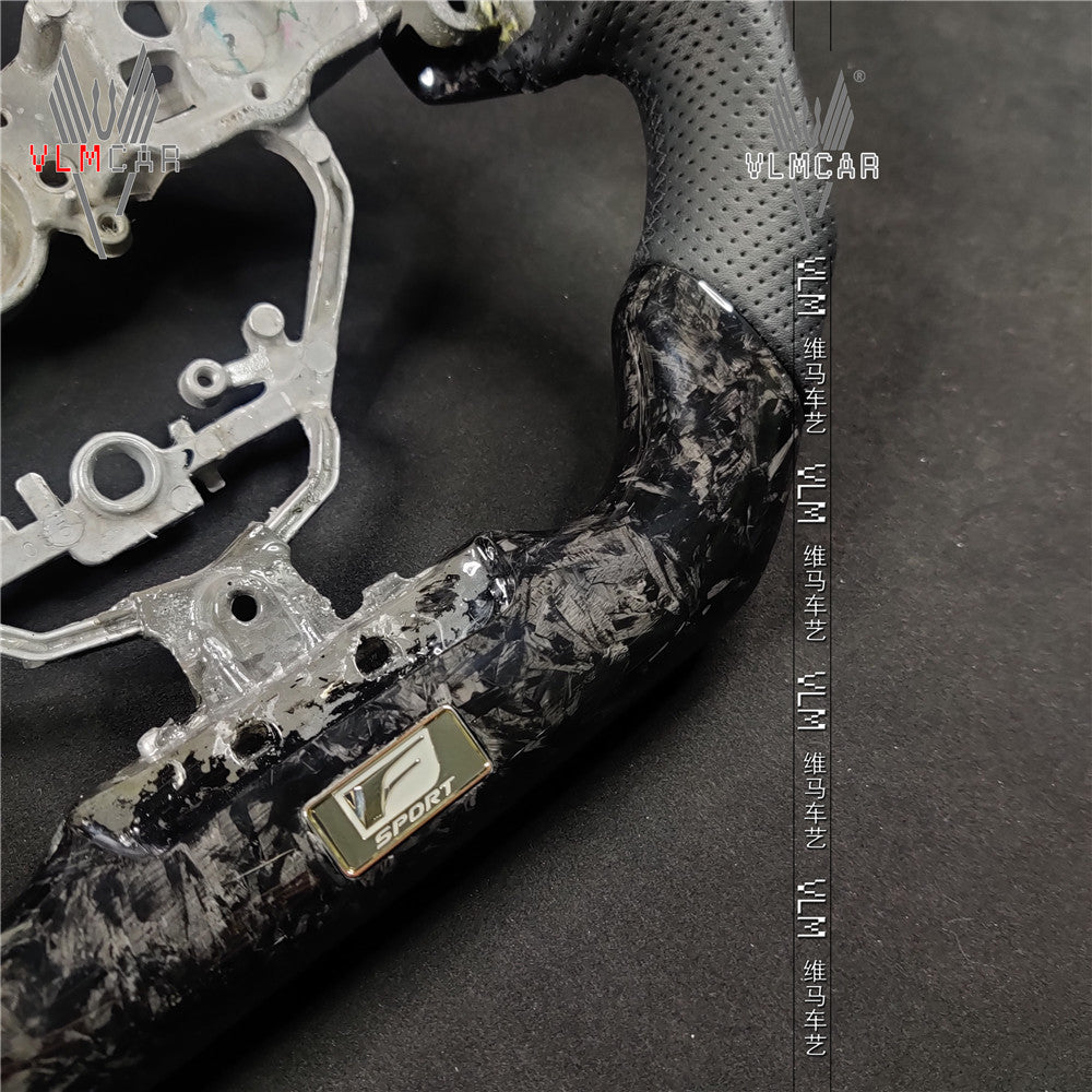Private custom Forged carbon Fiber steering wheel For Lexus IS/ISF/ES/RX/RC/RCF