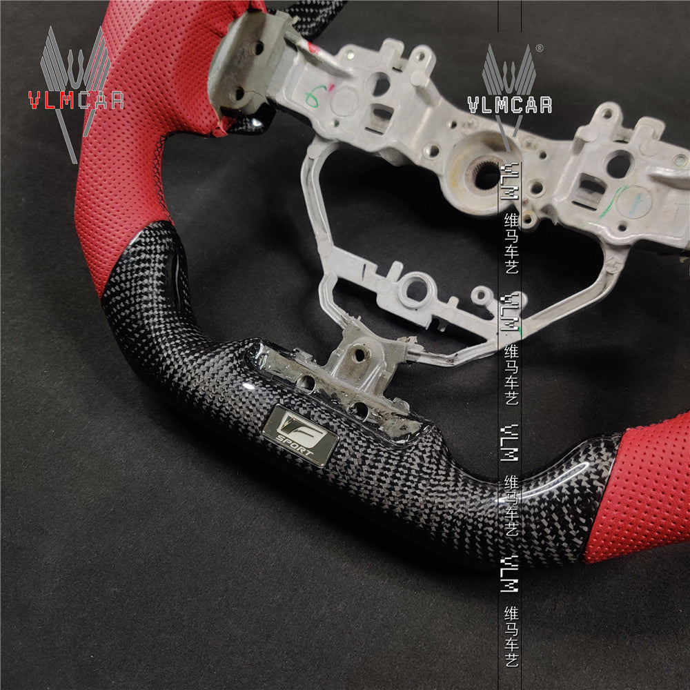Private custom carbon Fiber steering wheel and shift paddle For Lexus IS/ISF/ES/RX/RC/RCF