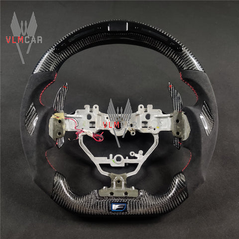 Private custom carbon Fiber steering wheel For Lexus IS/ISF/ES/RX/RC/RCF/with led display