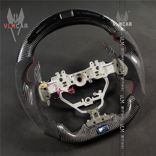 Private custom carbon Fiber steering wheel For Lexus IS/ISF/ES/RX/RC/RCF/with led display