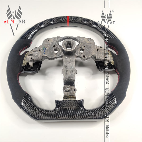 Private custom carbon Fiber steering wheel For Mazda 3 /mazda 6 with alcantara