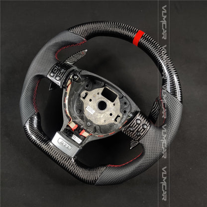 Private custom carbon Fiber steering wheel For Volkswagen Golf 5/ MK5/ GTI/with carbon shift paddles