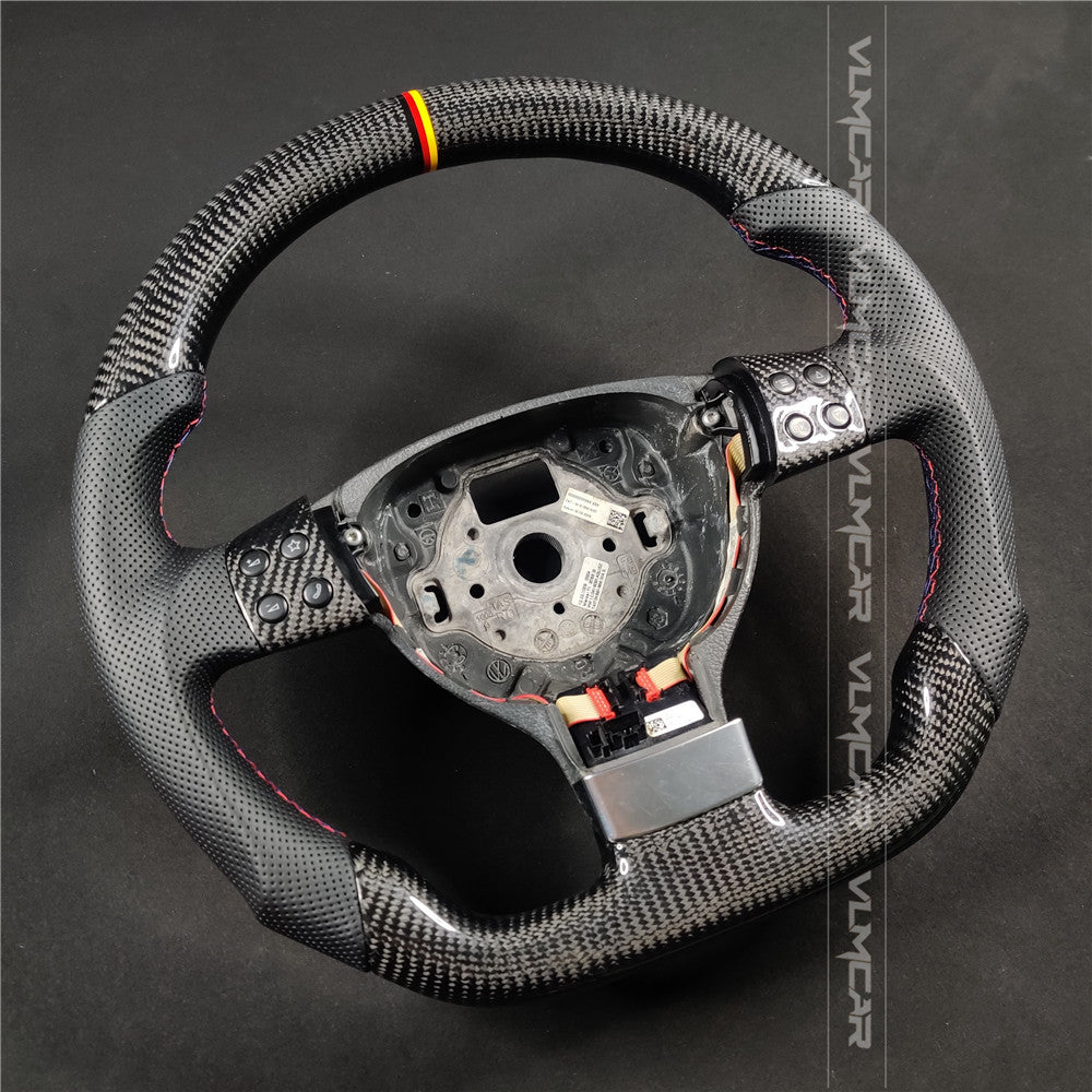 Private custom carbon Fiber steering wheel For Volkswagen Golf 5/ MK5/ GTI/without paddles holes