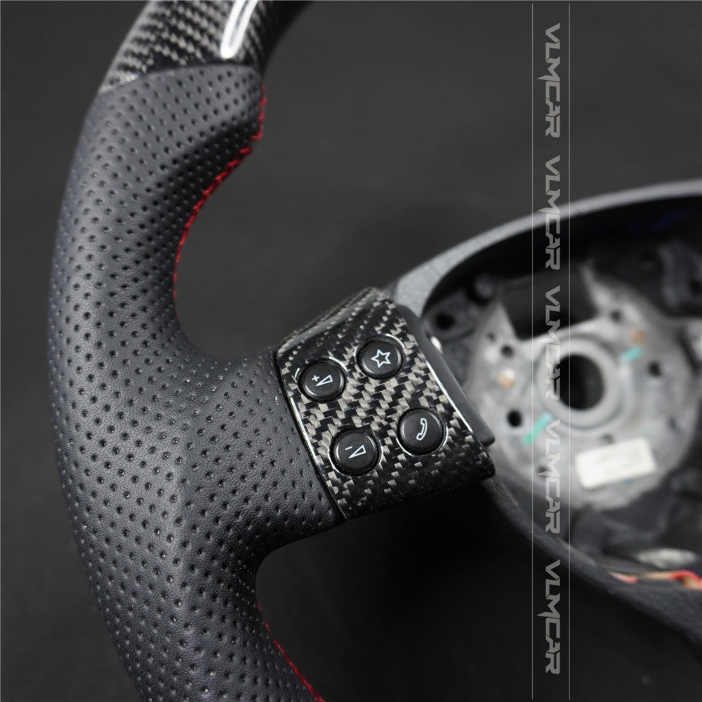 Private custom carbon Fiber steering wheel For Volkswagen Golf 5/ MK5/ GTI/without paddles holes