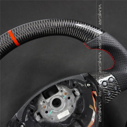 Private custom carbon Fiber steering wheel For Volkswagen Golf 5/ MK5/ GTI/without paddles holes