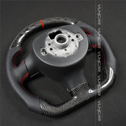 Private custom carbon Fiber steering wheel For Volkswagen Golf 5/ MK5/ GTI/without paddles holes