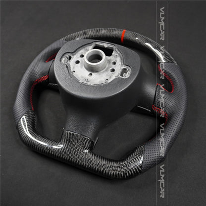 Private custom carbon Fiber steering wheel For Volkswagen Golf 5/ MK5/ GTI/without paddles holes