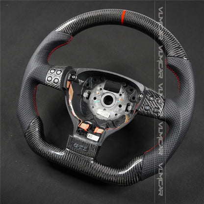 Private custom carbon Fiber steering wheel For Volkswagen Golf 5/ MK5/ GTI/without paddles holes