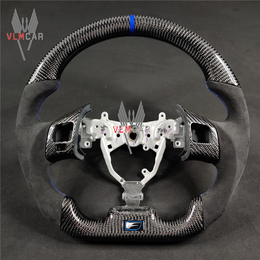 Private custom carbon Fiber steering wheel with alcantara For Lexus IS/ISF/ES/RX/RC/RCF